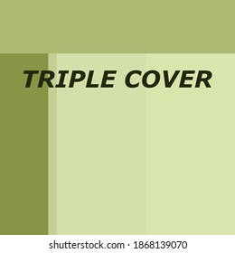 Triple color background. Light green color cover. Fit for your flyer, cover, poster, banner, wallpaper, annual report, etc.