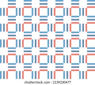 Triple color vertical and horizontal stripes pattern on white background. Motor work schematic color stripes. Power design for racing car.