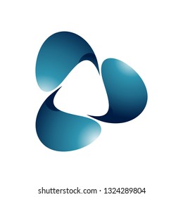 Triple Cycle Water Wave Clean Business Group Symbol