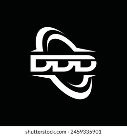 Triple D geometric monogram business creative design template