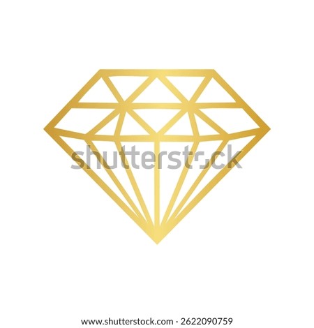 Triple diamond sparkle cluster in gold