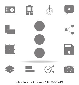 Triple dots. Three dots. icon. web icons universal set for web and mobile