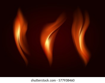 triple fire on red background transparent vector
