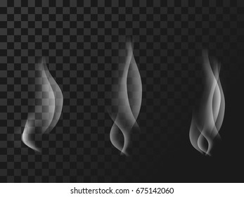 Triple fire on transparent background.