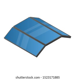 Triple flexible phone icon. Isometric of triple flexible phone vector icon for web design isolated on white background