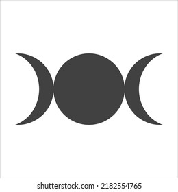 Triple Goddess Vector Religious Sign