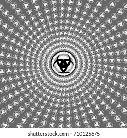 Triple Horn of Odin - vector pattern , Three crescent pattern, 
Wiccan symbols pattern