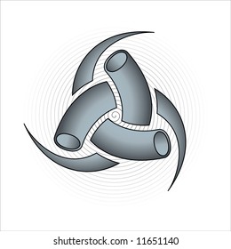 Triple Horn Symbol God Odin Stock Vector (Royalty Free) 11651140 ...