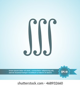 triple integral, mathematical signs