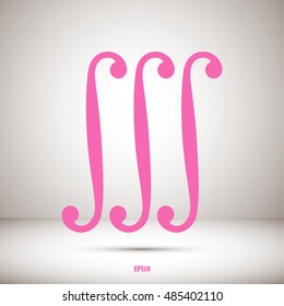 triple integral, mathematical signs