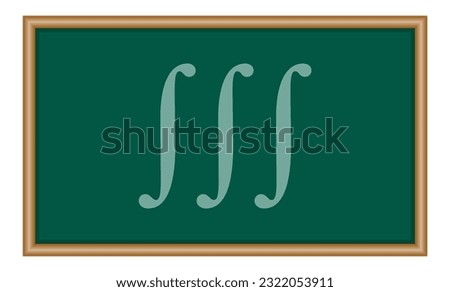 Triple integral symbol in mathematics. Mathematics resources for teachers and students.
