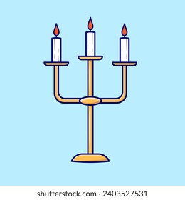 Triple Lantern Vector, illustration, Icon, Isolated