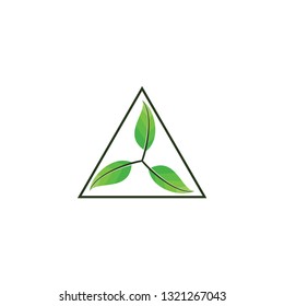 Triple Leaf Recycle logo design