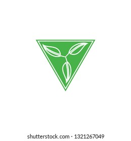 Triple Leaf Recycle logo design