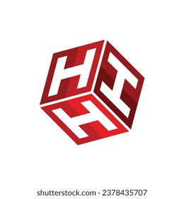 Triple letter H hexagonal box shape modern logo template, suitable for your company