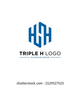 TRIPLE CARTA H NEGATIVO DISEÑO DE LOGOTIPO ESPACIAL EMPRESA MODERNA