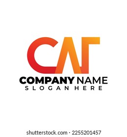 triple letter modern logo with gradient
