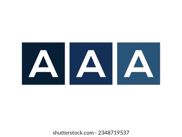 Triple letter square logo design, multi Letter box symbol vector. iconic letter logo. square letter symbol. lettering monogram