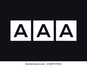 Triple letter square logo design, multi Letter box symbol vector. iconic letter logo. square letter symbol. lettering monogram