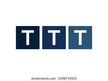 Triple letter square logo design, multi Letter box symbol vector. iconic letter logo. square letter symbol. lettering monogram