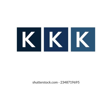 Triple letter square logo design, multi Letter box symbol vector. iconic letter logo. square letter symbol. lettering monogram