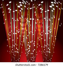 triple light display ideal as a abstract background