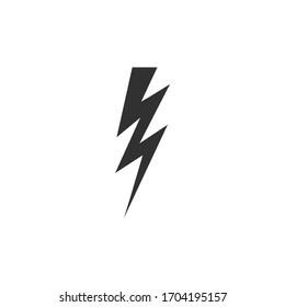 Triple lightning flat icon. shock icon. Stock Vector illustration isolated on white background.