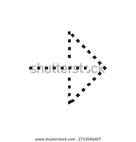 Triple Line Chevron Icon. Modern Fast Forward, Next, and Speed Symbol.
