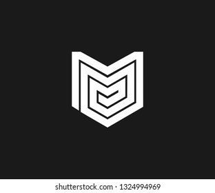 Triple M logo with monogram concept