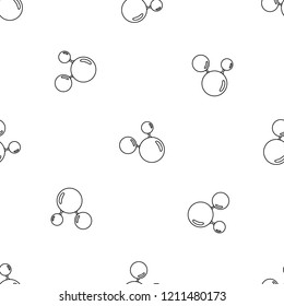 Triple molecule pattern seamless vector repeat geometric for any web design