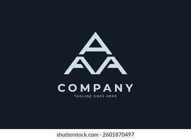 Triple A Monogram Logo, letter AAA design logo inspiration, vector illustration