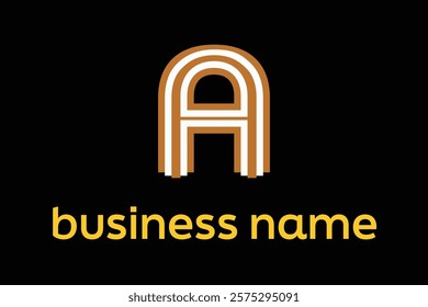 Triple A Monogram Logo Template. AAA Initial Letter Logo For Your Company Name, Alphabet Logo Template Ready For Use, Modern Initial Logo