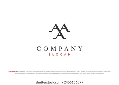 triple a monogram minimal logo