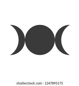 Triple moon symbol vector image svg