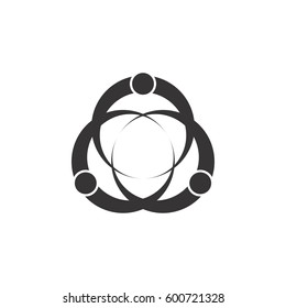 triple ring linked logo