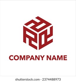 Triple RRR Vector Initials Easy Edited. Initials Vector Hexagon Shape .Initials RRR Abstract Vector