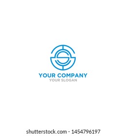 Triple S in Circle Logo Design Vector