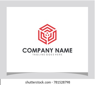 Triple S initial hexagon abstract icon letter logo vector eps 10
