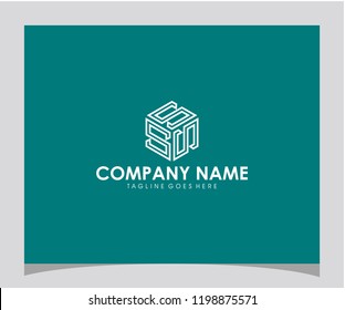 Triple S initial hexagon icon logo design