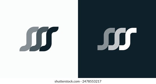 Triple S vector logo design with modern, simple, clean and abstract style.