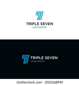 Triple Seven Seven Logo Stock Vector (Royalty Free) 2025268949 ...