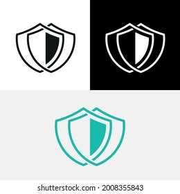 Triple Shield Security Abstract Logo