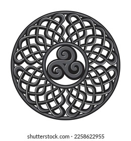 Triple Spiral, ancient Celtic symbol