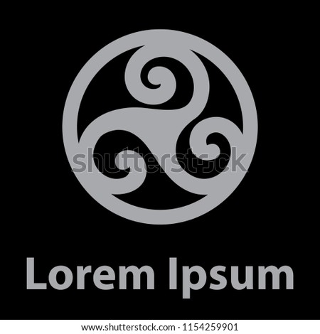 Triple Spiral, ancient Celtic symbol