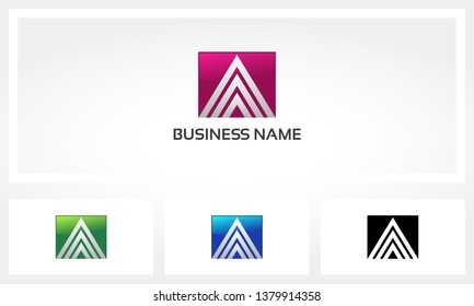 Triple A Square Triangle Logo