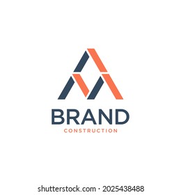 Triple A stacked up logo suitable for construction or architect company