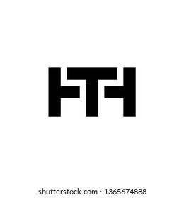 Triple T or HT logo letter design