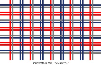 Triple tone crossed line, matrix image,   Repeat pattern design for fabric printing, replete image background , blue grid 