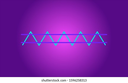 Triple top pattern figure technical analysis. Vector stock and cryptocurrency exchange graph, forex analytics and trading market chart. Triple bearish top breakouts flat icon