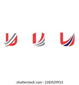 Triple U Letter Logo Combination